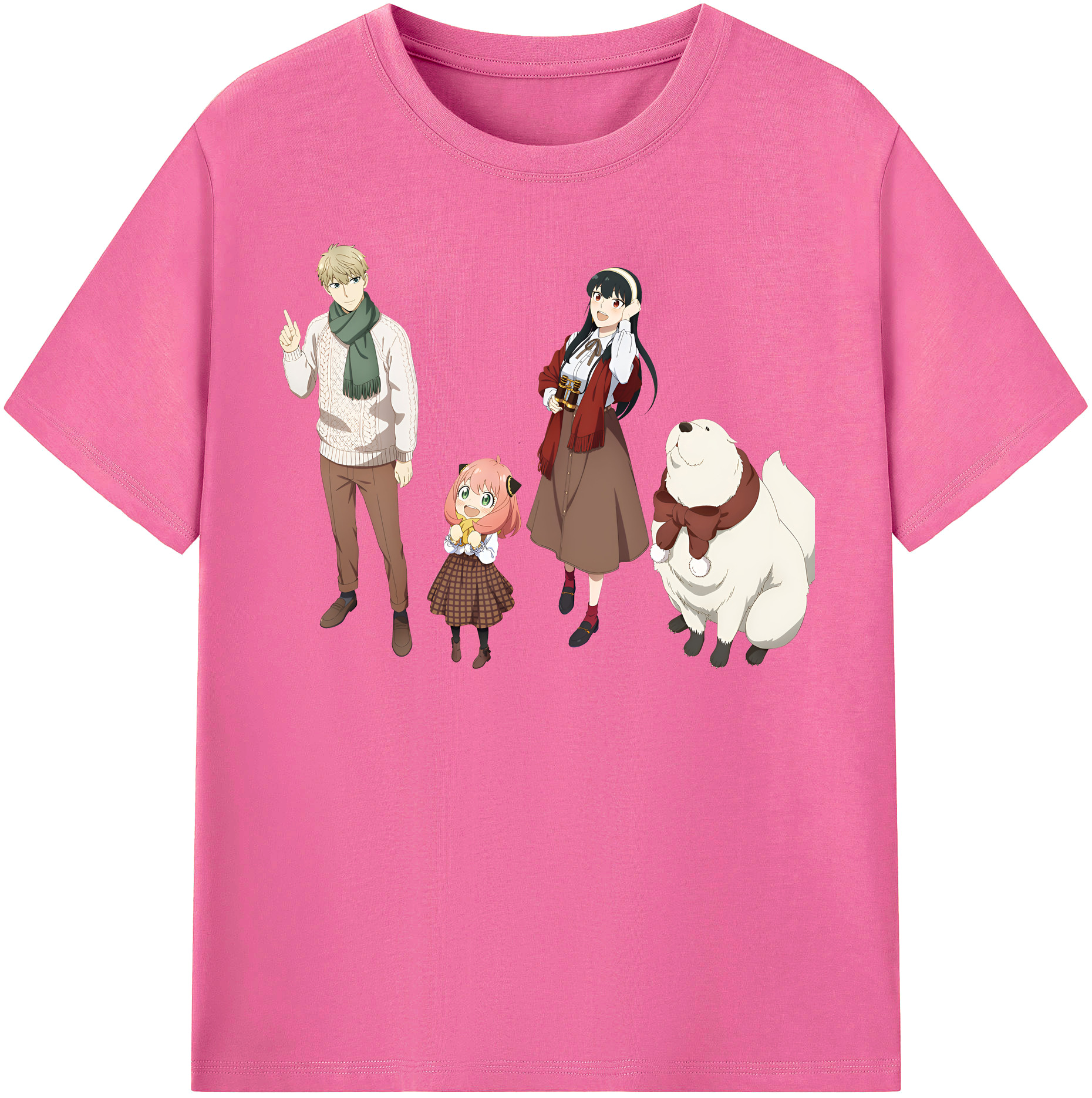 （画像用） SPY×FAMILY间谍家家酒 レディースカジュアルプリントTシャツ（綿100％）